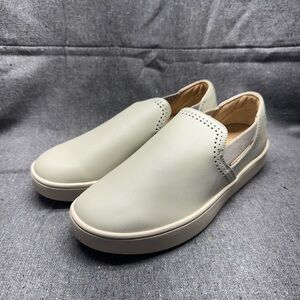 Women's Cream Slip-On Loafers